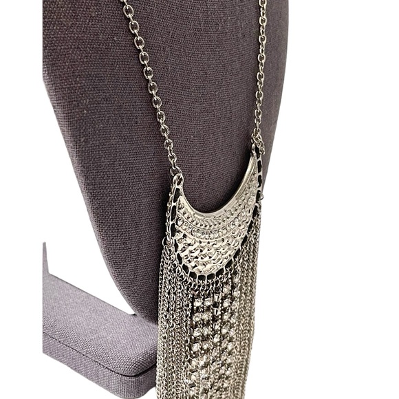 ❤️ Long Bohemian / Western Tassel Fringe Necklace - Picture 3 of 5